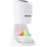 Hawaiian Shaved Ice S900A Snow Cone and Shaved Ice Machine with 2 Reusable Plastic Ice Mold Cups, Non-slip Mat, Instruction Manual, 1-year Manufacturer’s Warranty, 120V, White