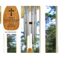 HawickGifts Engraved Personalized Wind Chimes In Memory Of Cross Wind Chimes Custom Wind Chimes Memorial We Loved You Wind Chimes Amazing Grace Tune