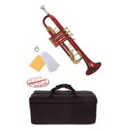 Hawk Lacquer Color Bb Trumpet Red with Case and Mouthpiece