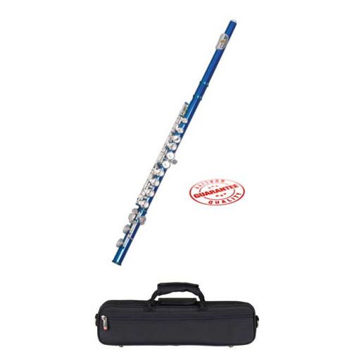  Hawk Color Closed Hole C Flute Blue with Case