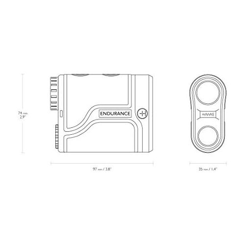  [아마존베스트]Hawke 41210 Laser Rangefinder Endurance 700 Distance Angle Rain Hunting
