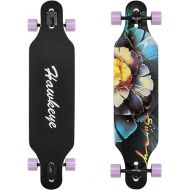41 inch Freeride Longboard 8 Layer Canadian Maple Wood Skateboard Complete Cruiser, Cruiser for Cruising, Carving, Freestyle and Downhill
