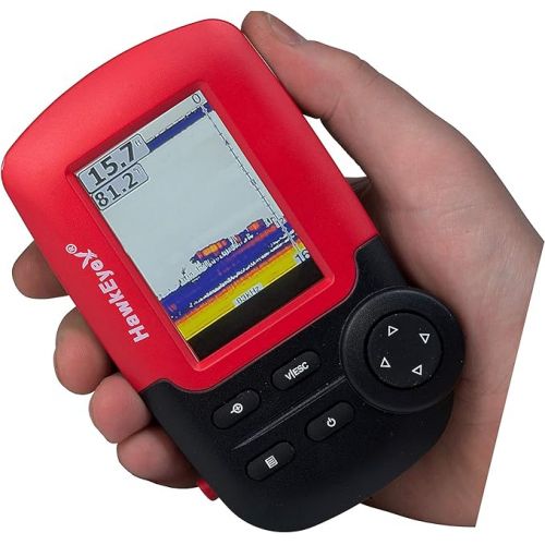  HawkEye Fishtrax 1C Fish Finder with HD Color Virtuview Display, Black/Red, 2
