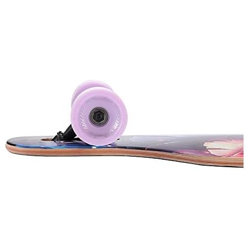  Hawkeye 41 inch Freeride Longboard 8 Layer Canadian Maple Wood Skateboard Complete Cruiser, Cruiser for Cruising, Carving, Freestyle and Downhill