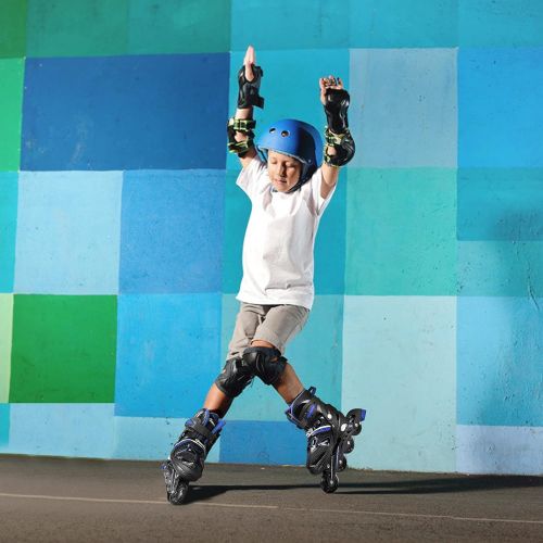  Hawkeye Inline Skates for Kids and Adults with Light Up Wheels, Adjustable Roller Skates for Boys Girls and Youth, Men and Women