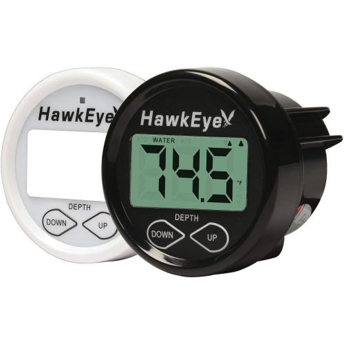  HawkEye DT2BX-TM In-Dash Depth Sounder with Air and Water Temperature (Includes Airmar Transom Mount Transducer)