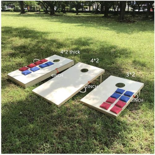  [아마존 핫딜] HaxTON haxTON Cornhole Game Premium Cornhole Sets American MDF 3×2/Wood4×2 Cornhole Game Sets for Kids & Adult with 8 Bean Bags and 2 Cornhole Boards (Regulation and Tailgate Size)