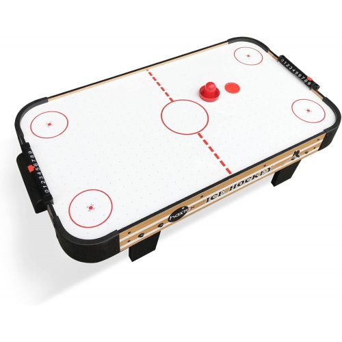  HaxTON Kids Air Hockey Table Game: Tabletop Ice Hockey Table for Kids and Adults with 2 Pushers, 2 Air Hockey Pucks Commercial Air Hockey Table, Indoor Hockey Set for Kids