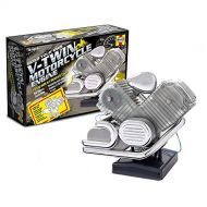 Haynes Build a Fully Functional, Motorized Model of a V-Twin Motorcycle Engine Construction Set (Multi-Color) for Ages 10+