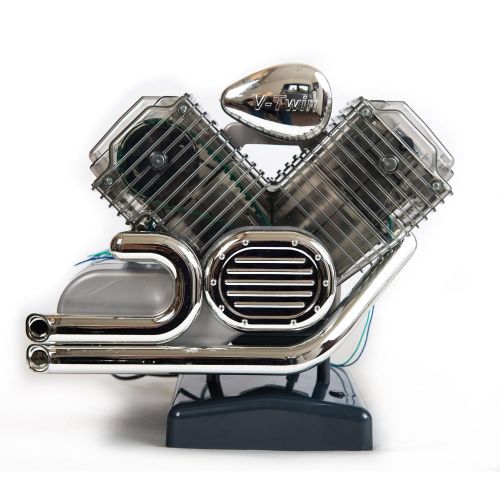  Haynes Build a Fully Functional, Motorized Model of a V-Twin Motorcycle Engine Construction Set (Multi-Color)