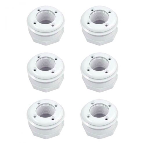  Hayward Swimming Pool Return Complete Vinyl Inlet Outlet Fitting 1.5 (6 Pack)