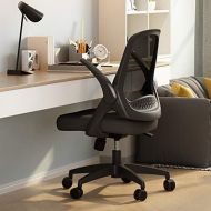 [아마존핫딜][아마존 핫딜] Hbada Office Task Desk Chair Swivel Home Comfort Chairs with Flip-up Arms and Adjustable Height, Black