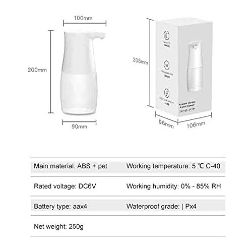  Hbcz Intelligent Alcohol Dispenser, Automatic Sensor Soap Liquid Handwasher, Non-Contact Sensor Alcohol Manual Sterilizer, Washing Machine Sprayer (500Ml)