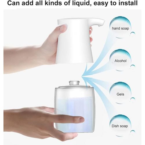  Hbcz Intelligent Alcohol Dispenser, Automatic Sensor Soap Liquid Handwasher, Non-Contact Sensor Alcohol Manual Sterilizer, Washing Machine Sprayer (500Ml)