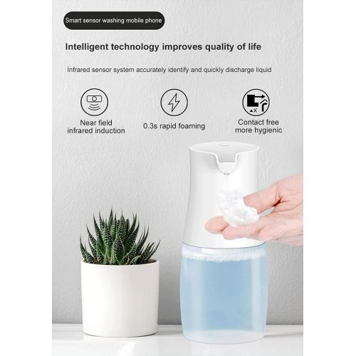  Hbcz Intelligent Alcohol Dispenser, Automatic Sensor Soap Liquid Handwasher, Non-Contact Sensor Alcohol Manual Sterilizer, Washing Machine Sprayer (500Ml)