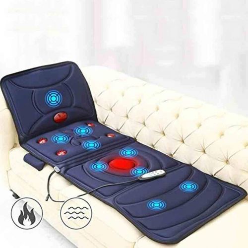  Hcwlxjy Massage Mattress Multifunction Electric Infrared Heated Pad Massage Cushion Full Body Home Collapsible Massager Mat Therapy Heating Pad,Relieve Neck,Blue,168cmx58cm