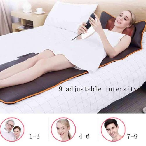  Hcwlxjy Massagers Full Body Massager Mat Mattress with Heat Multi-Function Fixed Point Positioning Vibration Electric Household for Upper/Lower Back Lumbar Leg Pain Relief Pinpoint Massage