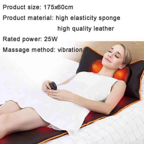  Hcwlxjy Massagers Full Body Massager Mat Mattress with Heat Multi-Function Fixed Point Positioning Vibration Electric Household for Upper/Lower Back Lumbar Leg Pain Relief Pinpoint Massage