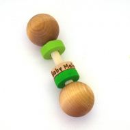 Hcwoodcraft Personalized Montessori Baby Toy - Pick Any 2 Colors - Eco Friendly Grasping Toy