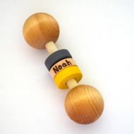 Etsy Wooden Baby Toy - Personalized Baby Rattle - Choose Any 2 Colors