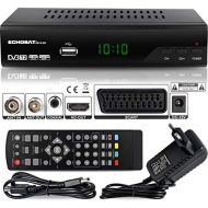 hd line 2910 DVBT2 Receiver Full hd 1080P 4K for TV (HEVC/H.265 HDMI SCART, USB 2.0, DVBT 2, DVB T2, DVB T2, DVBT 2), Reciver, Resiver, Receiver, Black, Echosat 20910 S, 2910echo