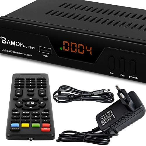  hd line Bamof 2305 Digital Satellite Satellite Receiver (HDTV, DVB S/S2, HDMI, SCART, 2x USB 2.0, Full hd 1080p) [Pre programmed for Astra Hotbird Tuerksat] [Energy Class A++]