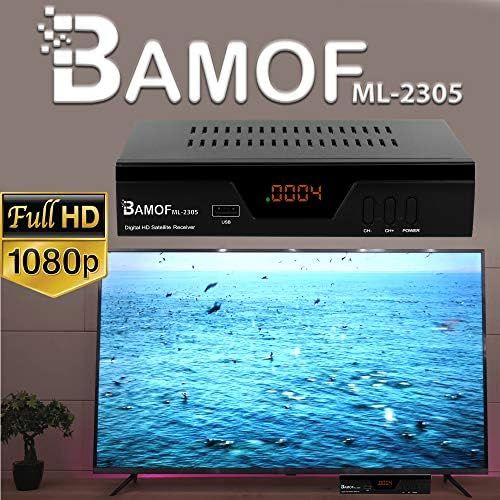  hd line Bamof 2305 Digital Satellite Satellite Receiver (HDTV, DVB S/S2, HDMI, SCART, 2x USB 2.0, Full hd 1080p) [Pre programmed for Astra Hotbird Tuerksat] [Energy Class A++]