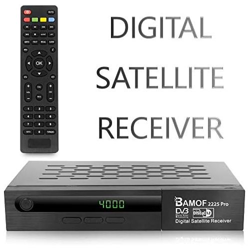  Hd-line Bamof 2225 PRO Digital Satellite Receiver (HDTV, DVB S /DVB S2, HDMI, SCART, 2x USB, Full HD 1080p) [Pre programmed for Astra, Hotbird and Tuerksat] + HDMI Cable