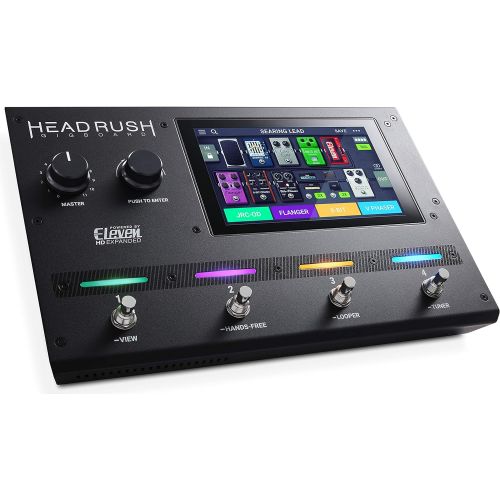  HeadRush Gigboard | Ultra-Portable Guitar FX and Amp Modelling Processor With Eleven HD Expanded DSP Software, 7-Inch Touchscreen, Built in Looper, IR Support and USB Audio Connect