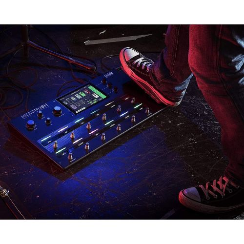  HeadRush Pedalboard Guitar Amp & FX Modelling Processor With Eleven HD Expanded DSP Software, 7-Inch Touchscreen, Expression Pedal, Built-in Looper, IR Support and USB Audio Conn
