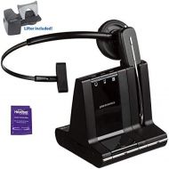 Plantronics Savi W740 Wireless Headset System Bundled with Lifter and Headset Advisor Wipe (Certified Refurbished)