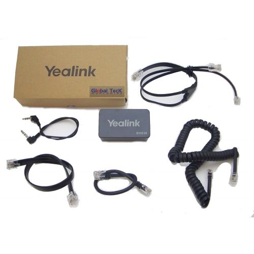  Global Teck Worldwide Yealink Phone Compatible Wireless Headset | Yealink Phones: T48G, T46G, T42G, T41P, T38G, T28P, T26P | Includes Yeaklink Wireless Headset Adapter and Bonus Ear Pads | Jabra PRO 920