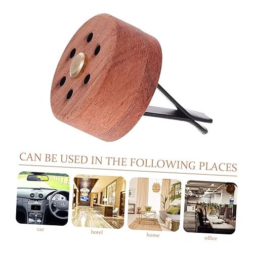  Healifty 8 Pcs Car Air Vent Decoration Aroma Clip Diffuser Plug in for Home Essential Oil Diffusers for Home Woodsy Decor Rosewood Desktop Office Incense Clip