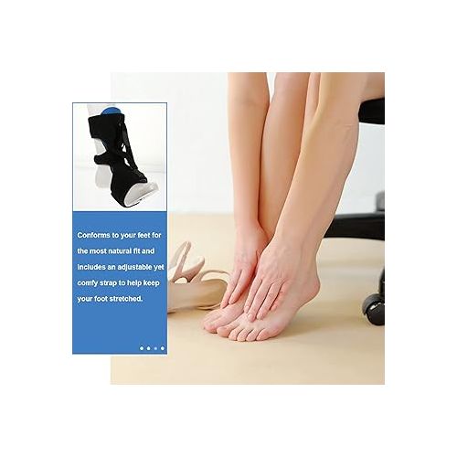  Healifty Plantar Fasciitis Night Splint 1 Pack - Dorsal Night Splint for Women & Men, Foot Brace for Plantar Fasciitis Night Splint, Achilles Tendonitis Night Splint