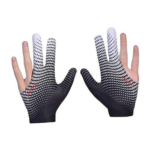  Healifty 2 pcs 3 Baseball Gloves Sport Accessories Gloves for Working Out Billiard Shooters Glove Billiard Glove