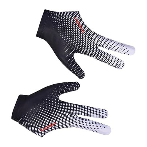  Healifty 2 pcs 3 Baseball Gloves Sport Accessories Gloves for Working Out Billiard Shooters Glove Billiard Glove