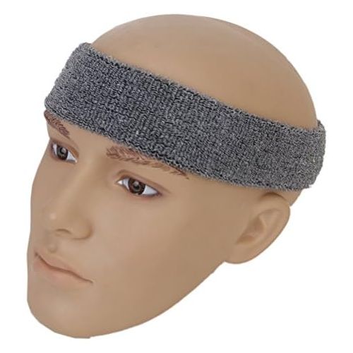  HEALIFTY Sport Armband Outdoor elastische Baumwolle Armband Armband Stirnband Set (grau)