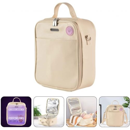  Healifty Portable Feeder Toy Sterilizer Bag Practical Baby Bag Sterilizer Bag (Beige)