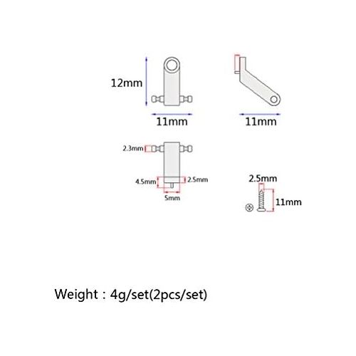  [아마존베스트]Healifty Pair of Guitar String Guide with Screws Copper Roller String Trees String Retainer for Electric Guitar Musical Instrument Parts Replacement