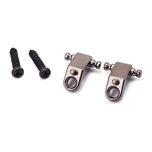  [아마존베스트]Healifty Pair of Guitar String Guide with Screws Copper Roller String Trees String Retainer for Electric Guitar Musical Instrument Parts Replacement