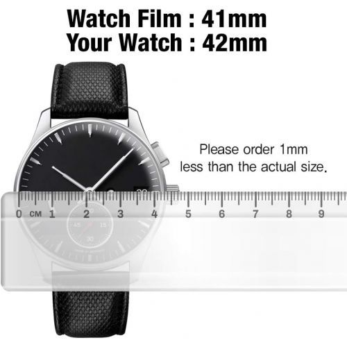  Smartwatch Screen Protector Film 41mm for Healing Shield AFP Flat Wrist Watch Analog Watch Glass Screen Protection Film (41mm) [3PACK]