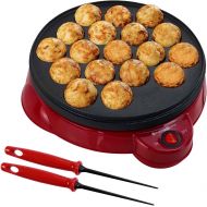 Health and Home Electric Takoyaki Maker With Free Takoyaki Tools - Specialty & Novelty Cake Pans for Takoyaki Octopus Ball, Cake Pop, Ebelskiver, Aebleskiver - Electric Takoyaki Gr