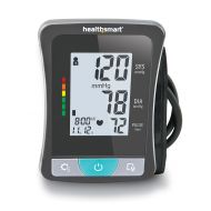 HealthSmart Blood Pressure Monitor for Upper Arm with Clinically Accurate Talking LCD Screen and includes Standard Size Cuff, Black