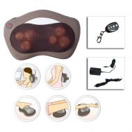 Remote controlled HealthmateForever Full body massage pillow with heat, Shiatsu foot neck & back massager with heat, kneading massage pillow, Shiatsu Massager Cushions, best neck m