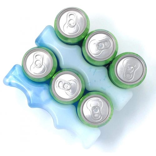  Healthy Packers Long Lasting Ice Pack Great for Can Coolers and Breastmilk Bottles Storage 6 Can (2 Pack)