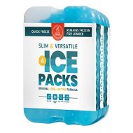 Healthy Packers Ice Pack for Lunch Box Freezer Packs Original Cool Pack Slim & Long Lasting Ice Packs for your Lunch or Cooler Bag (Set of 4)