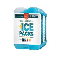 Healthy Packers [NEW] Cool Pack, Slim Long Lasting Ice Packs Great for Coolers or Lunch Box (6 Pack)