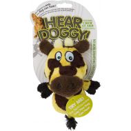 Hear Doggy! Flattie with Chew Guard Technology Ultrasonic Squeaker Dog Toys