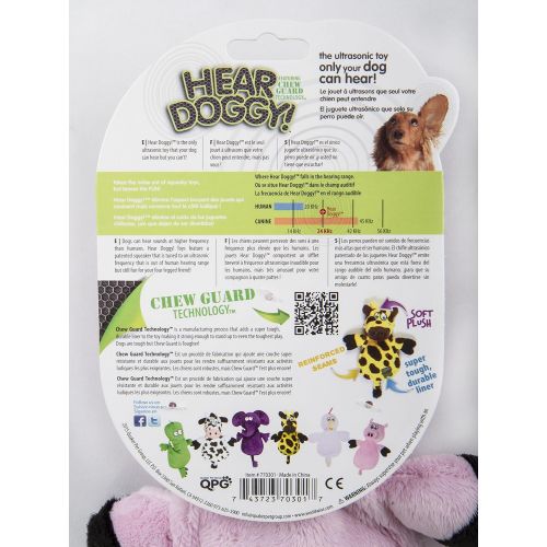  Hear Doggy! Flattie with Chew Guard Technology Ultrasonic Squeaker Dog Toys