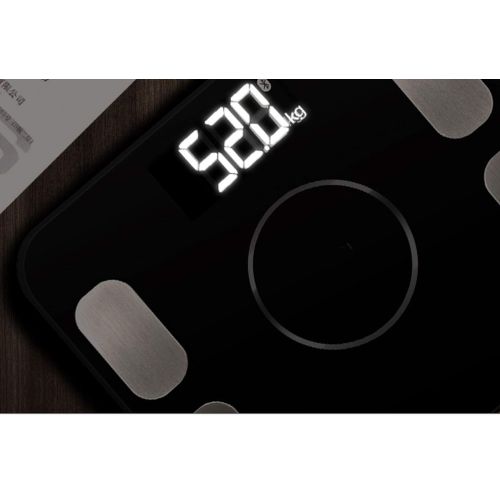  Heart .Attack&digital-bath-scales Newest Electronic Smart Body Fat Scales Bathroom Digital Weight Bluetooth Scale Household Bascula Digital peso Corporal Floor,Black